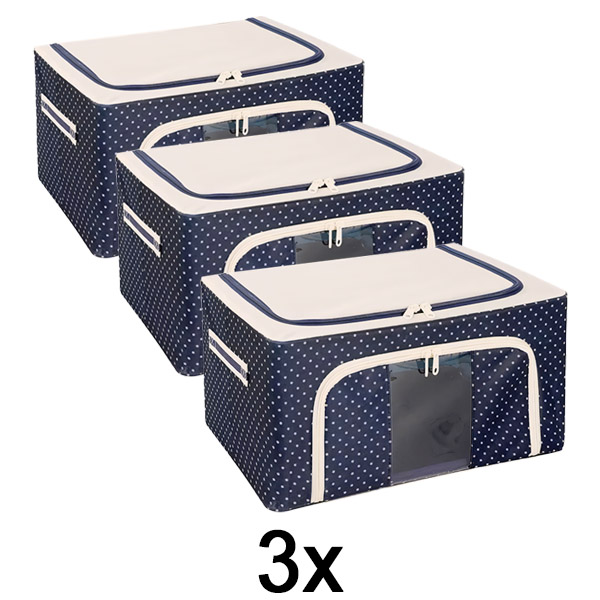 3x Caixa de arrumação para roupeiros | STACKBOX