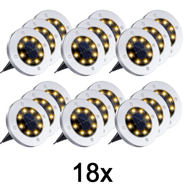 6x Luzes solares de solo para uso externo (3 unid.) | LUMIGARD