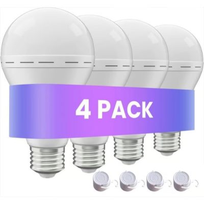 Lâmpadas de emergência recarregáveis (conjunto de 4) | EVOBULBS